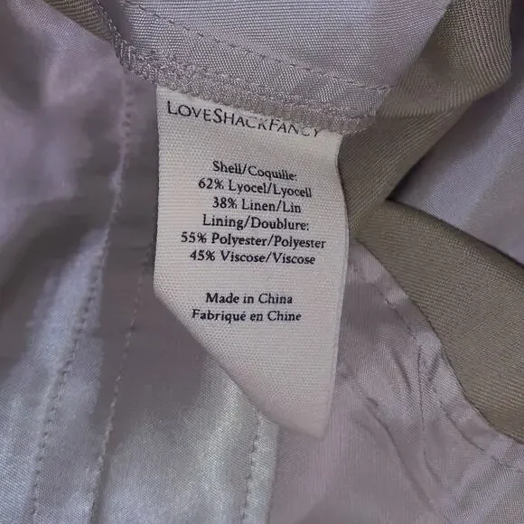 Loveshackfancy Tailored Elmwood Green Adams Pants Size 4 NWT - Picture 5 of 5